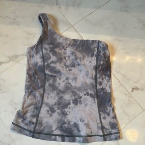 Lulu lemon size 4 one shoulder padded workout top